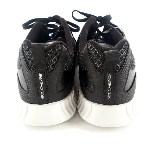 Skechers Wide Fit Memory Foam Lightweight Shoes Mens 9 Black