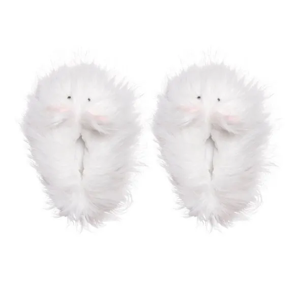 Skims Fluffy Bunny Slippers New White Size 37 NEW