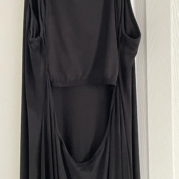 SKIMS Smooth Lounge Open Back Maxi Dress Black