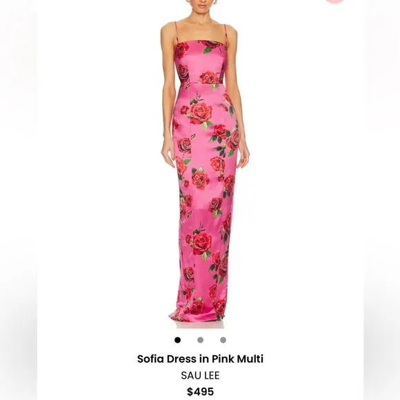 Sofia Dress in Pink Floral