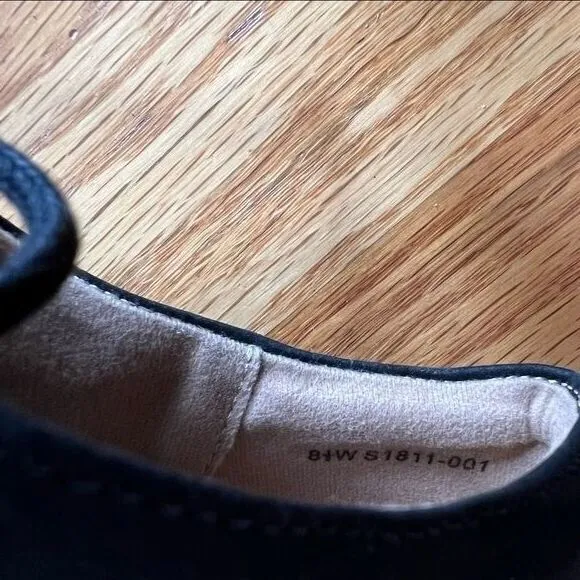 SoftWalk Willis Derby Oxford Shoes Womens Size 8.5‎ Black Smooth Suede Comfy