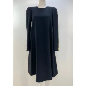 Sonia Rykiel Black Long Sleeve Mini Dress Modern