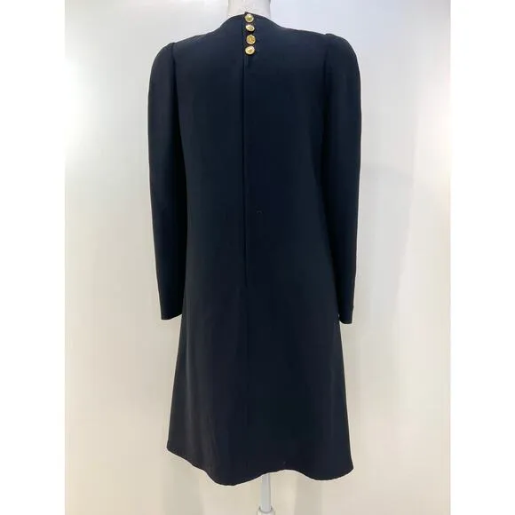 Sonia Rykiel Black Long Sleeve Mini Dress Modern