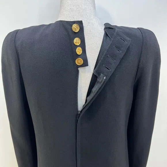 Sonia Rykiel Black Long Sleeve Mini Dress Modern