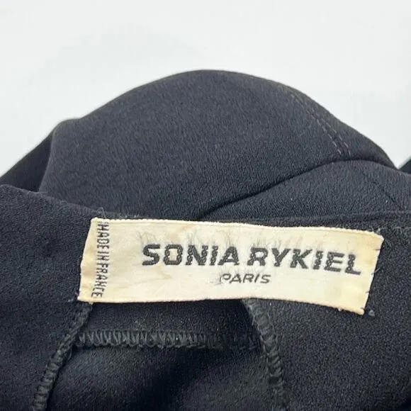 Sonia Rykiel Black Long Sleeve Mini Dress Modern
