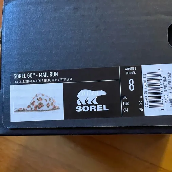 SOREL Go Mail Run Faux Fur Slippers - Women’s Size 8 - New In Box