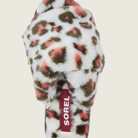 SOREL Go Mail Run Faux Fur Slippers - Women’s Size 8 - New In Box