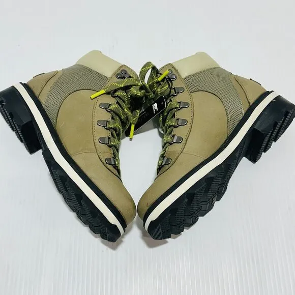 Sorel Lennox Hiker STKD Women's US 6.5 Hiking Boots Stone Green NWOB $200