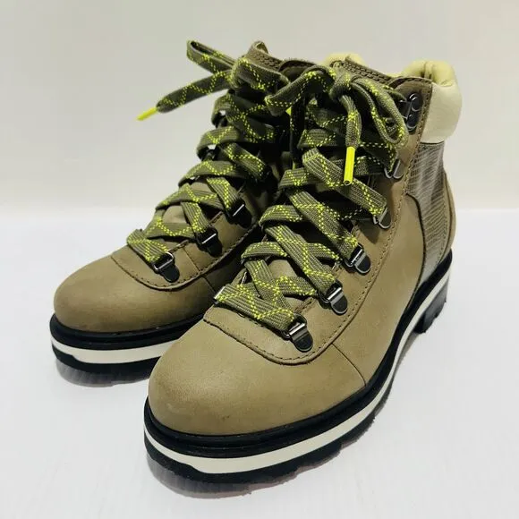 Sorel Lennox Hiker STKD Women's US 6.5 Hiking Boots Stone Green NWOB $200
