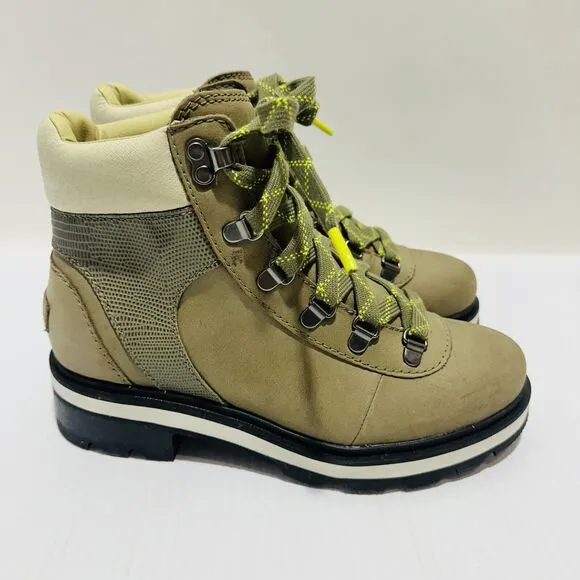 Sorel Lennox Hiker STKD Women's US 6.5 Hiking Boots Stone Green NWOB $200