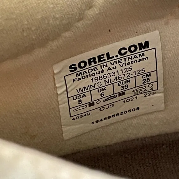 Sorel Shoes Womens 8 Explorer Blitz Stride Lace Sneakers Sea Salt Vapor