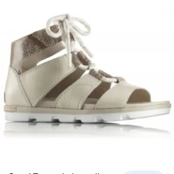 Sorel Torpeda Lace lI Leather And Suede Shoes Sandals