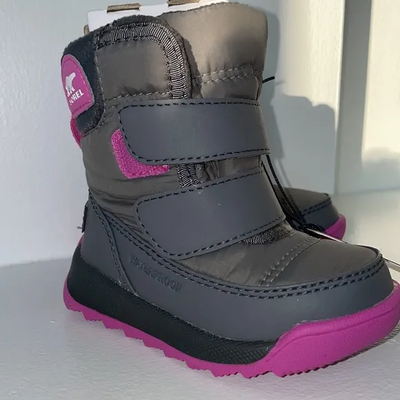 SOREL Whitney II Waterproof Insulated Boot grey toddler 4 NWT