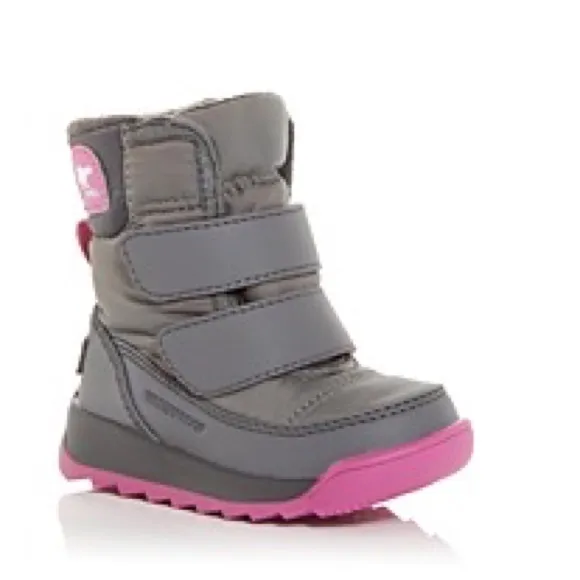 SOREL Whitney II Waterproof Insulated Boot grey toddler 4 NWT