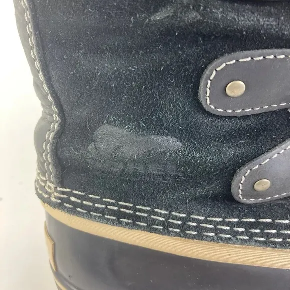 SOREL Women 8.5 Joan Arctic Heavy Snow Boots Fur felted liners Suede Waterproof