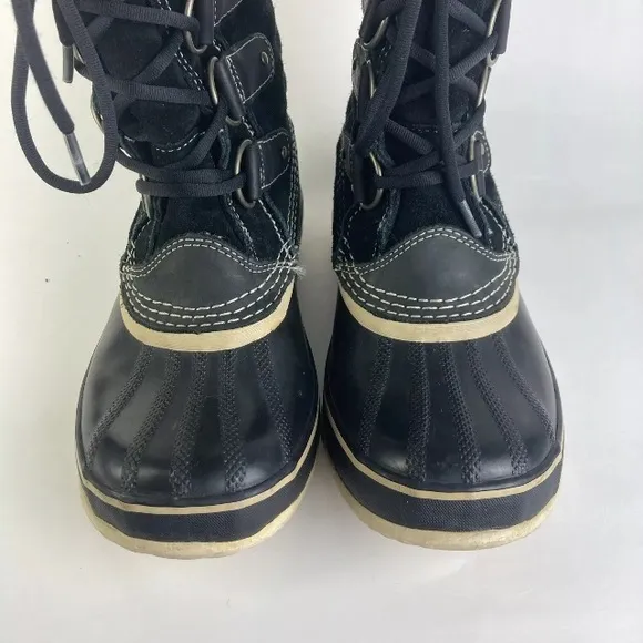 SOREL Women 8.5 Joan Arctic Heavy Snow Boots Fur felted liners Suede Waterproof