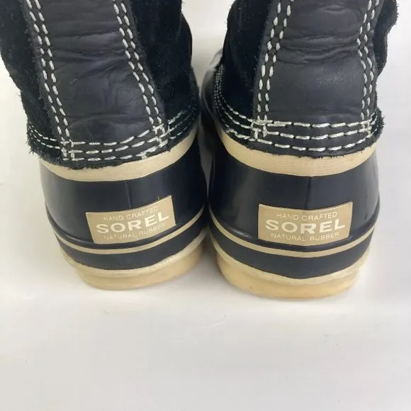 SOREL Women 8.5 Joan Arctic Heavy Snow Boots Fur felted liners Suede Waterproof