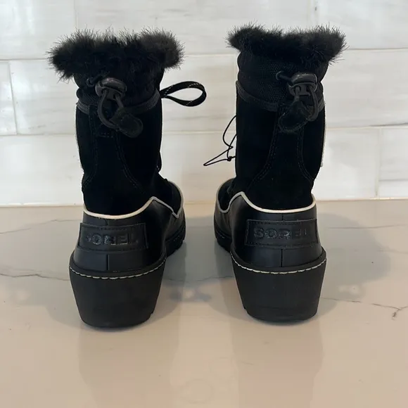 Sorel Women's Black TIVOLI WATERPROOF SUEDE WINTER BOOTS