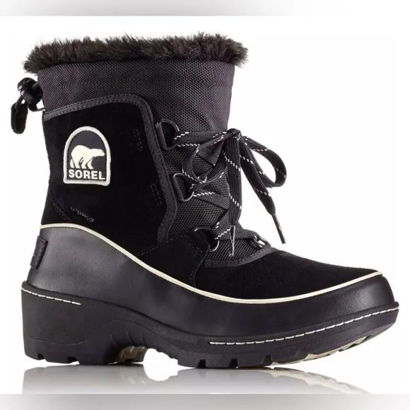 Sorel Women's Black TIVOLI WATERPROOF SUEDE WINTER BOOTS