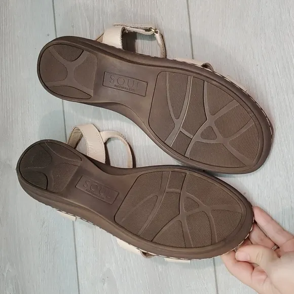 Soul Naturalizer Womens Belle Leather Strap slingback Sandals shoes sz 10M