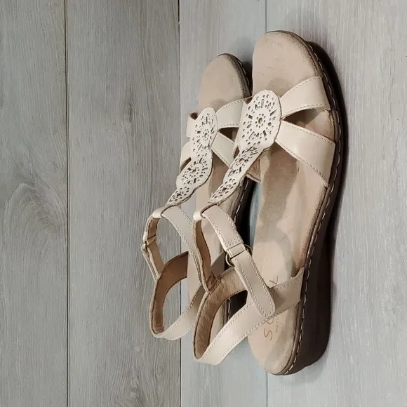 Soul Naturalizer Womens Belle Leather Strap slingback Sandals shoes sz 10M