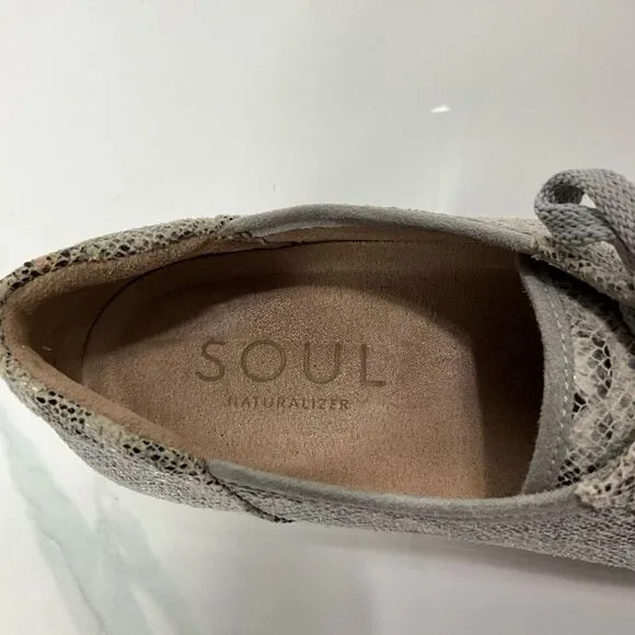 SOUL NATURALIZER Snakeskin Print Platform Sneakers