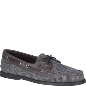 Sperry Men's A/O 2-Eye Tailored Boat Shoe Wool Grey