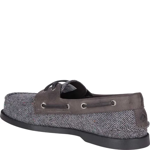 Sperry Men's A/O 2-Eye Tailored Boat Shoe Wool Grey