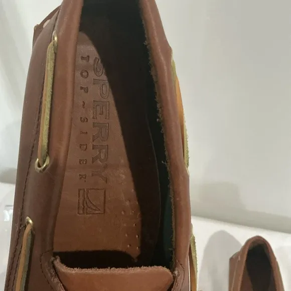 Sperry‎ Top-Sider Boat Shoe Luggage Tan Leather Men's Size 10M