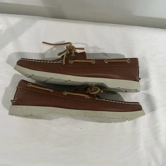 Sperry‎ Top-Sider Boat Shoe Luggage Tan Leather Men's Size 10M