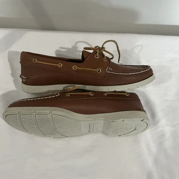Sperry‎ Top-Sider Boat Shoe Luggage Tan Leather Men's Size 10M