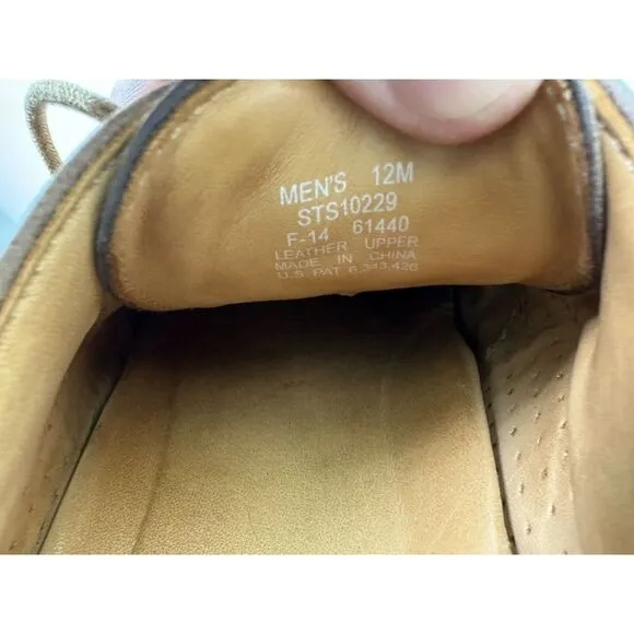Sperry‎ Top Sider Gold Cup Mens Sz 12M Bellingham Cap Toe Brown Shoes STS10229