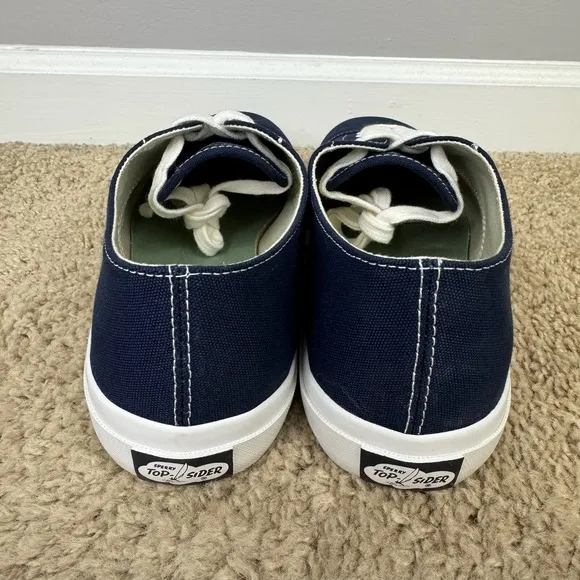 Sperry Top-Sider Shoes Men's 10.5 Cloud CVO Navy Sneakers Canvas Casual Lace Up