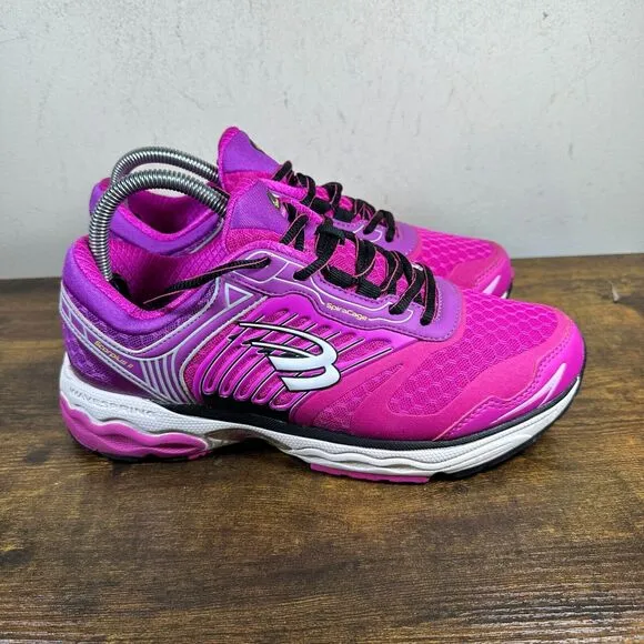 Spira Scorpius II Stability Wavespring Pink White Running Shoes Womens Size 9 B‎