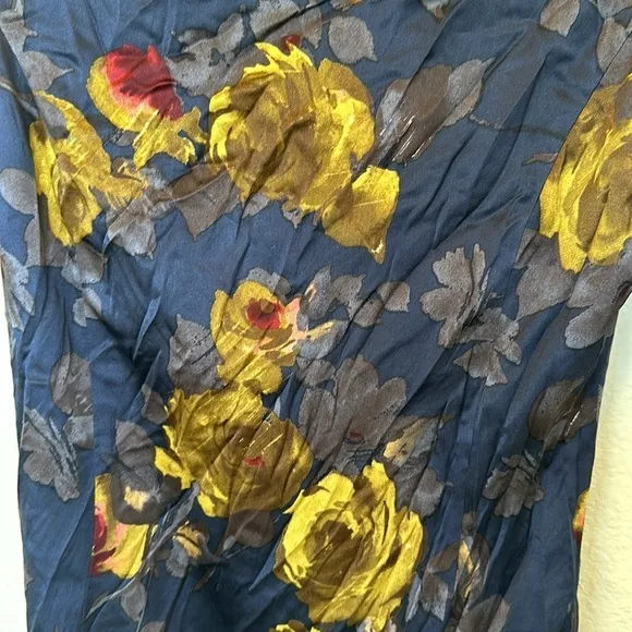 St. John Modern Silk Floral Stretch Dress - Size 2