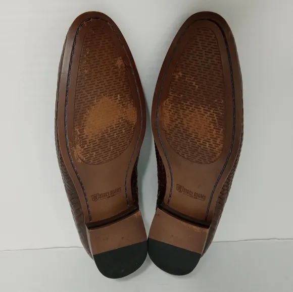 STACY ADAMS Wilton Plain Toe Slip-On Dress Shoes Men's Size 10.5M
