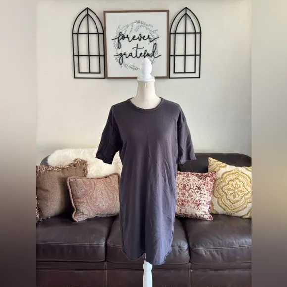 Standard James Perse 100% Cotton Pop Over Tunic Dress Size 0 Classic Casual