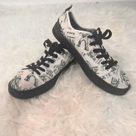 Star Wars x Toms Star Wars Sketch Print Shoes TRVL Lite Low Men's Size 8.5 W