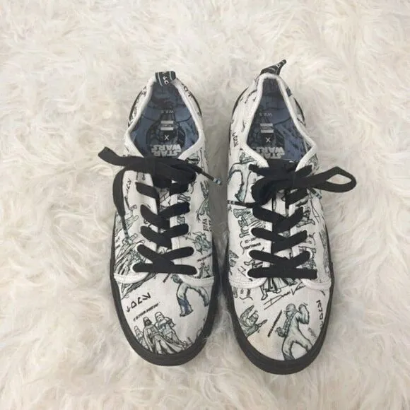 Star Wars x Toms Star Wars Sketch Print Shoes TRVL Lite Low Men's Size 8.5 W
