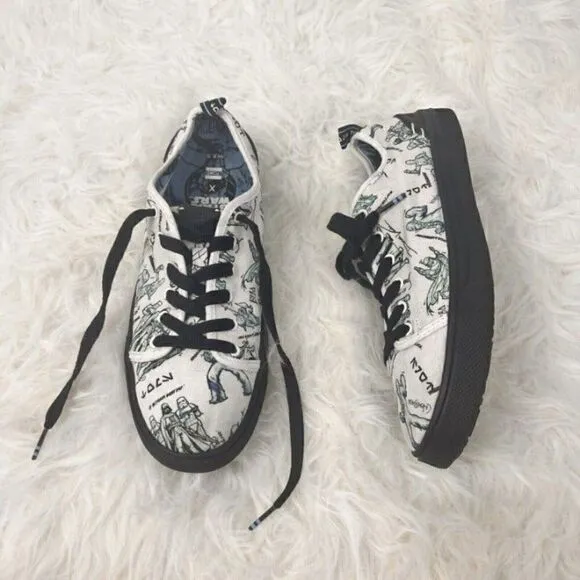 Star Wars x Toms Star Wars Sketch Print Shoes TRVL Lite Low Men's Size 8.5 W