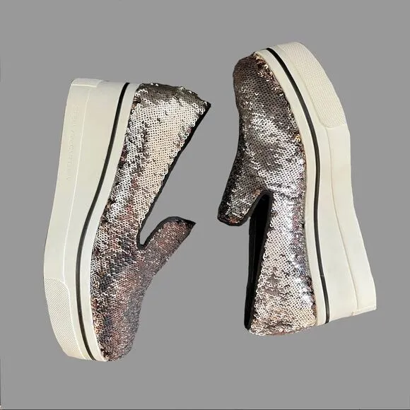 Stella McCartney Flip Sequin Platform Sneakers