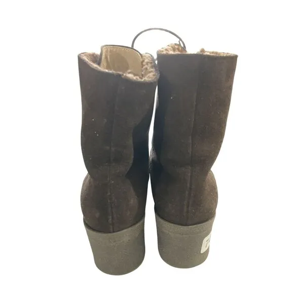 Stephane Kelian PARIS Women's Size 9 Brown Suede leather lined Ankle Boots shoes