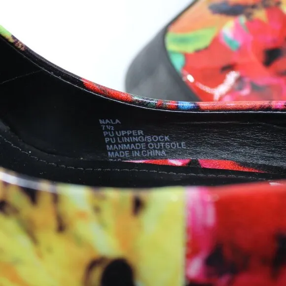 Steve Madden Nala Platform Stilettos Floral 7.5