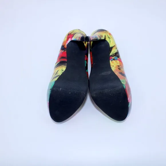 Steve Madden Nala Platform Stilettos Floral 7.5