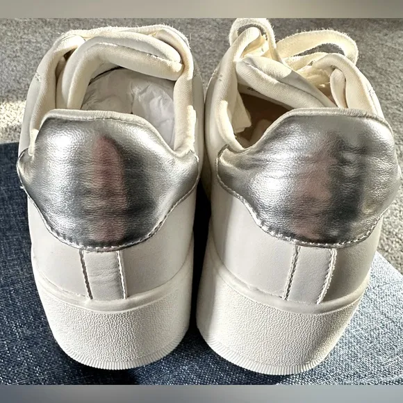 Steve Madden - Women's Rockaway White Platform Sneakers - Size 6.5 - New In Box