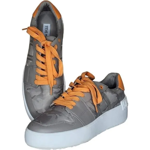 Steve Madden Zayden Camouflage Platform Sneakers Size 9