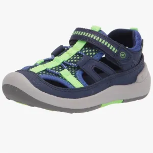 Stride Rite M2P Toddler‎ Boys Size 5 Scout Water Shoe/Sandals Navy/Royal