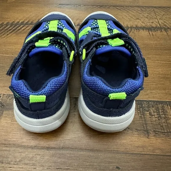 Stride Rite M2P Toddler‎ Boys Size 5 Scout Water Shoe/Sandals Navy/Royal