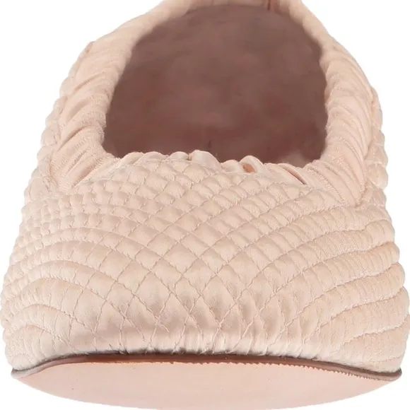 Stuart Weitzman CIXW sateen quilted slip on ballet flats Sz 6 new
