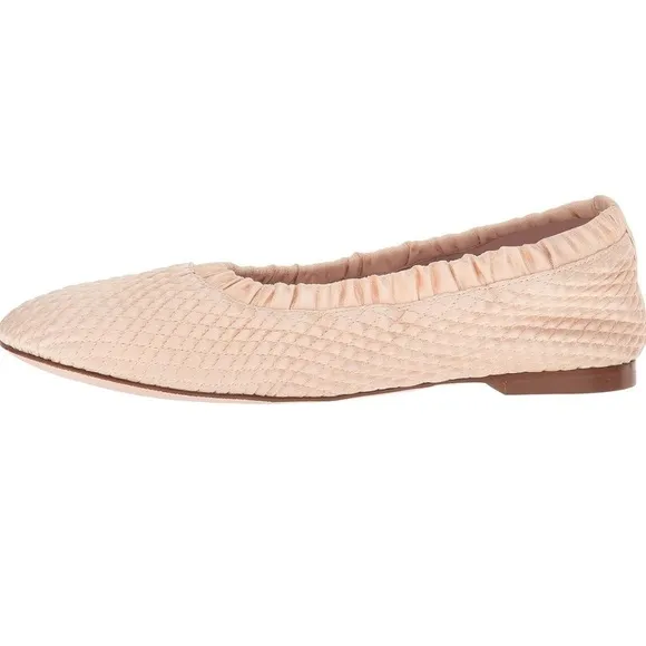 Stuart Weitzman CIXW sateen quilted slip on ballet flats Sz 6 new